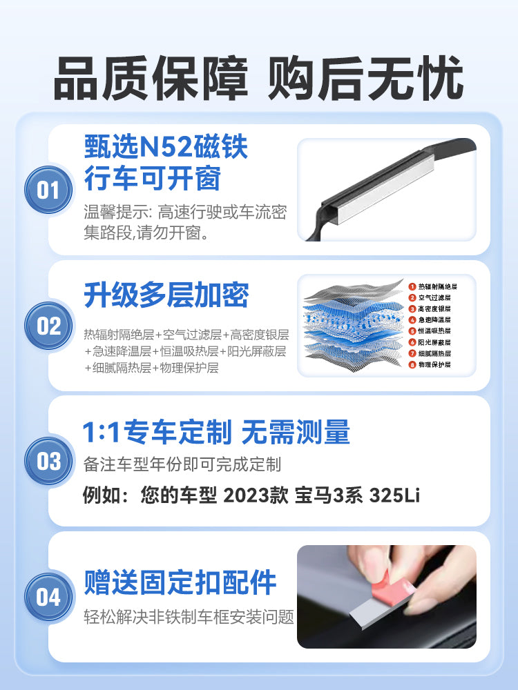 BYD Song Plus DMMI Xüsusi Avtomobil Günəşdən Qoruyucu Pərdə, Pəncərə Günəşdən Qoruyucu və İstilik İzolyasiyası, Yan Pərdə, Maqnit Günəşdən Qoruyucu