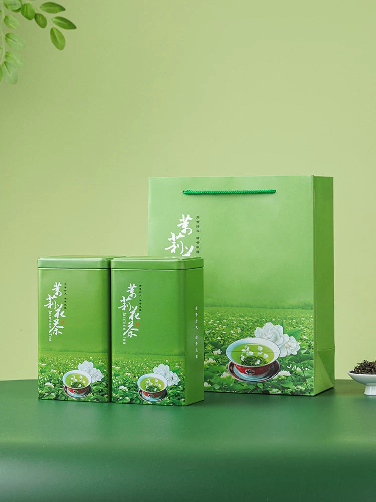Universal çay qutusu ütü qutusu düzbucaqlı dəmir qutu Biluochun ağ çay Longjing boş çay qırmızı və yaşıl çay möhürlənmiş dəmir qablaşdırma qutusu