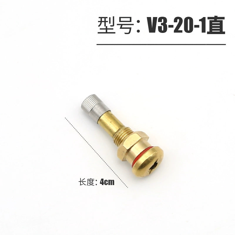 Təmiz mis avtobus təkəri vakuum təkər klapan avtobus yük maşını alüminium ərintisi profili şişmə burun