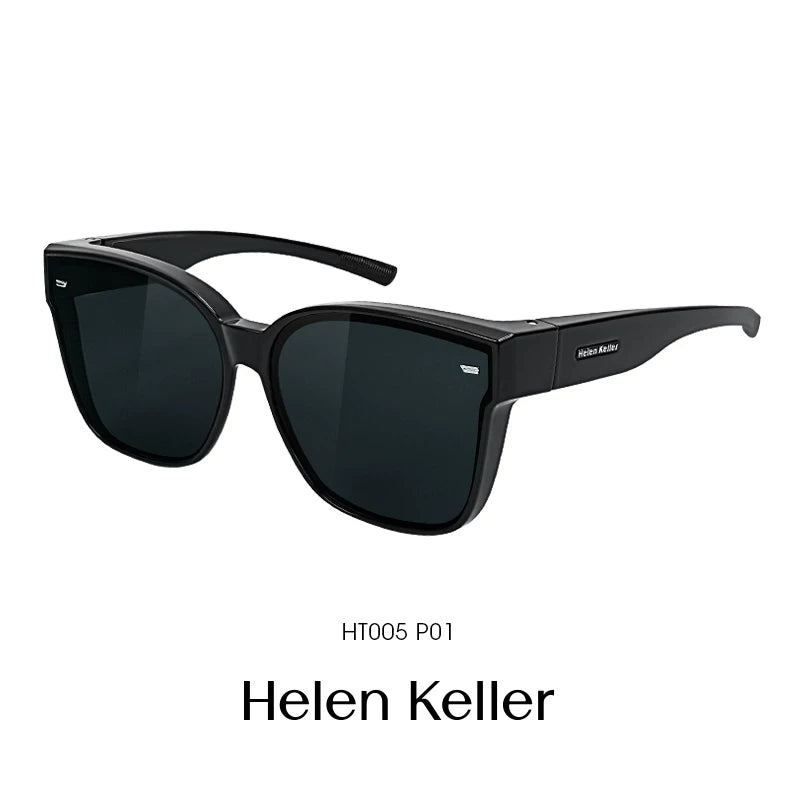 Helen Kellerin kişilər üçün yeni ultra-yüngül miyopiya polarizasiyalı anti-UV günəş eynəyi HT003&HT005