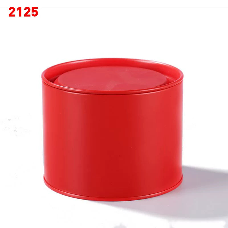 İncə yuvarlaq qablaşdırma çay qutuları, metal çay qutuları, qablaşdırma, universal çay qabları, şirəli çiçək qabları, kiçik qutular