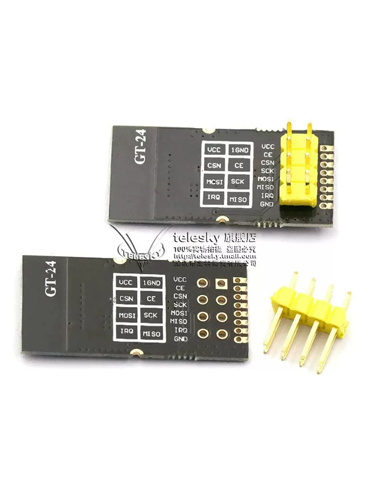 Sənaye dərəcəli GT-24 rəqəmsal ötürmə 1100 metr uzun məsafəli simsiz modul 2.4G NRF24L01+PA+LNA