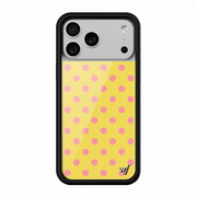 WF birgə qara/ağ/mavi/qırmızı/sarı/çəhrayı/qəhvəyi polka nöqtəli mobil telefon qutusu Apple 17Pro yeni iPhone16/15/14ProMax/Plus Avropa və Amerika 13 anti-düşmə mühafizəsi 12/hava üçün uyğundur