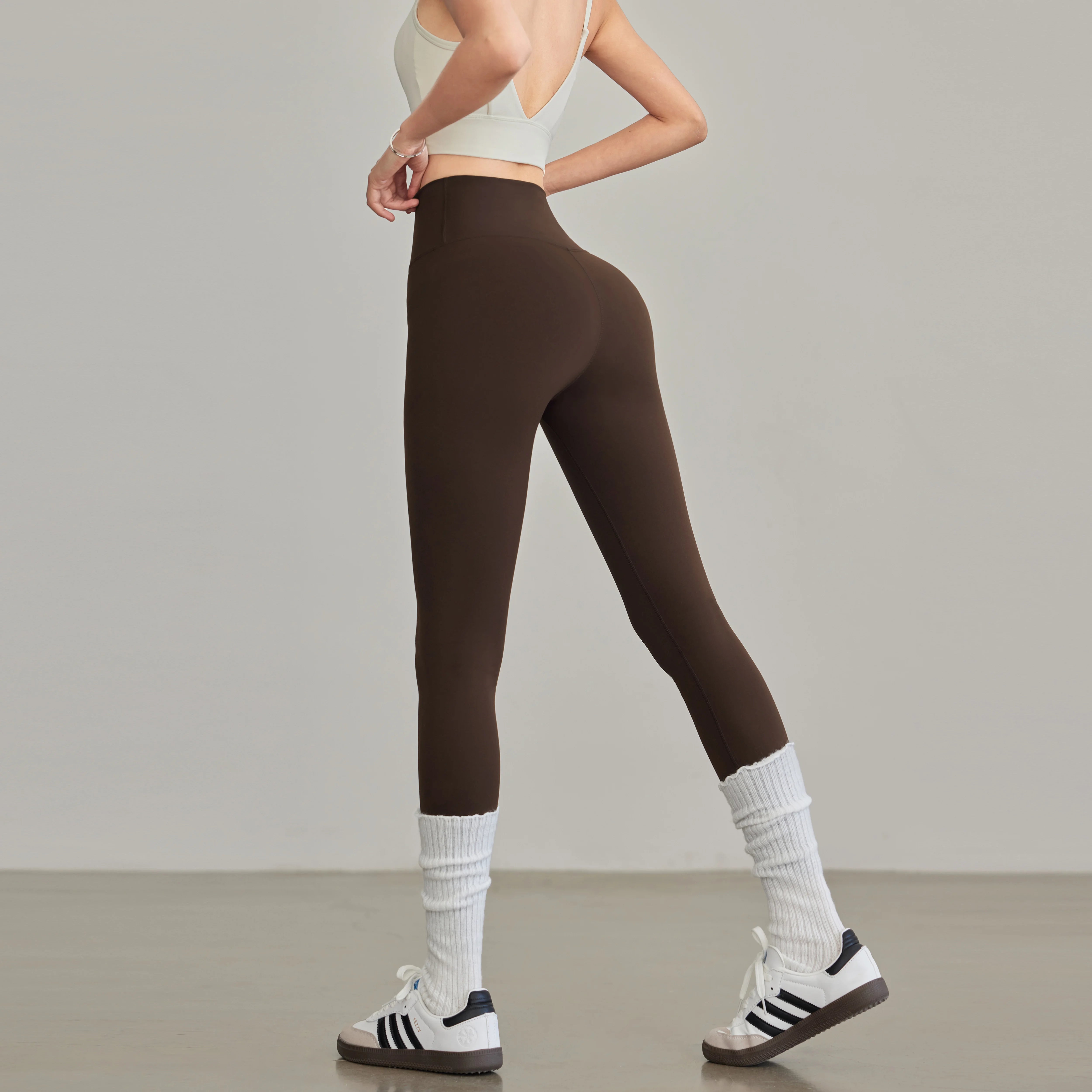 Lan naxışlı uzanan hip yoga şalvarları qadınların peşəkar fitness şalvarları qaçış təlimi Pilates idman şalvarları yay nazik