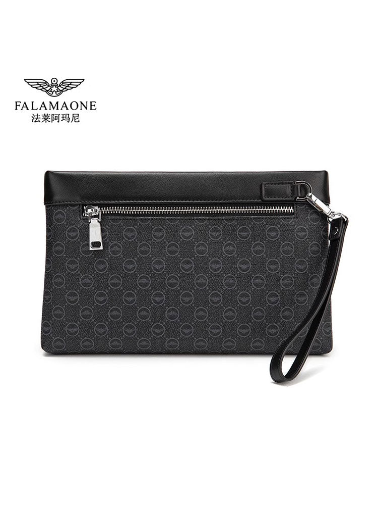 Fala Armani clutch bag, lightweight and luxurious checkerboard men's daily versatile clutch bag, business shoulder bag