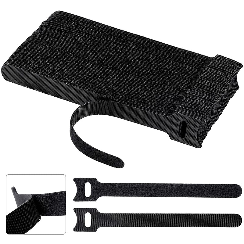 Velcro kəmərləri ilə kabel idarəetməsi, kompüter qulaqlıq məlumat kabeli saxlama, kabel təşkilatçısı, sabit dolama kabel bağı