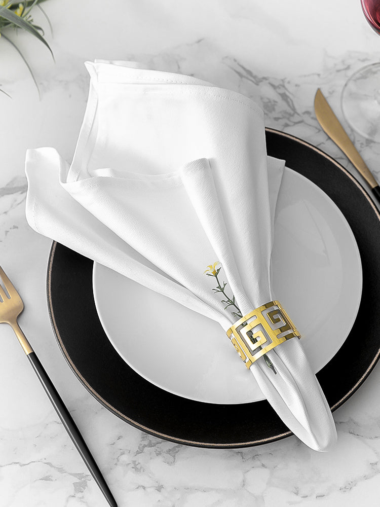Catering parça, otel xüsusi təmiz pambıq fincan parça, Qərb yemək salfet parça, qatlanmış fincan parça, fincan süfrə qurutma parça