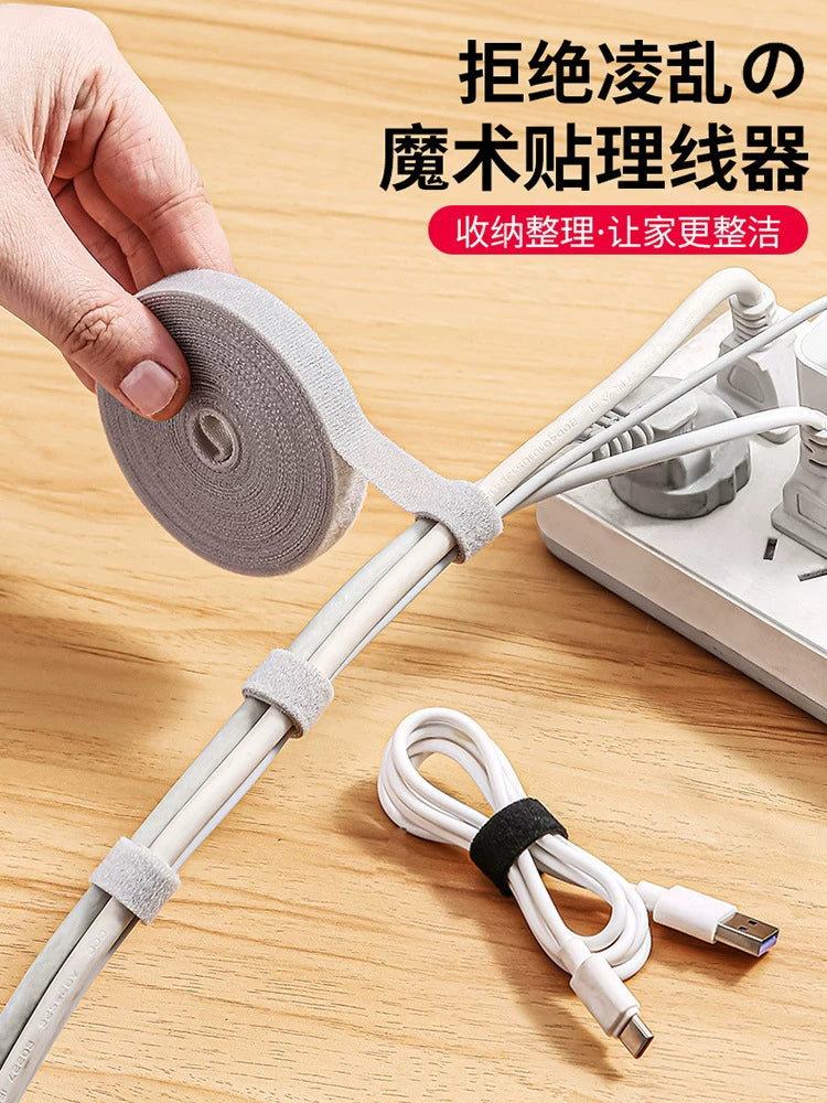 Kabel təşkilatçısı Masa üstü təşkilatçı ilə Velcro kabel bağlayıcısı naqil tutucu kabel çarxı ilə məlumat kabeli saxlama kabeli