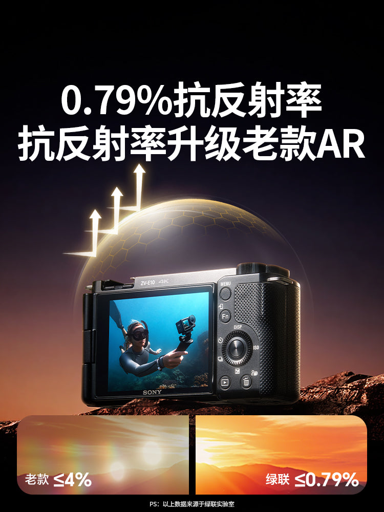 Green Alliance Sony kamera temperli film ZV-E10 a7c2 a7m3 a7c RX1000 ekran filmi A1 A7R4 tam əhatə edən qoruyucu film ZVE1 ZV-E1 HD film aksesuarları üçün uyğundur