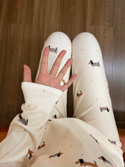 Qadın Daksa Köpəyi Termal Alt Geyimi Dəsti, Qalın Yun Astarlı, 2025 Yeni Qış İsti və Uyğun