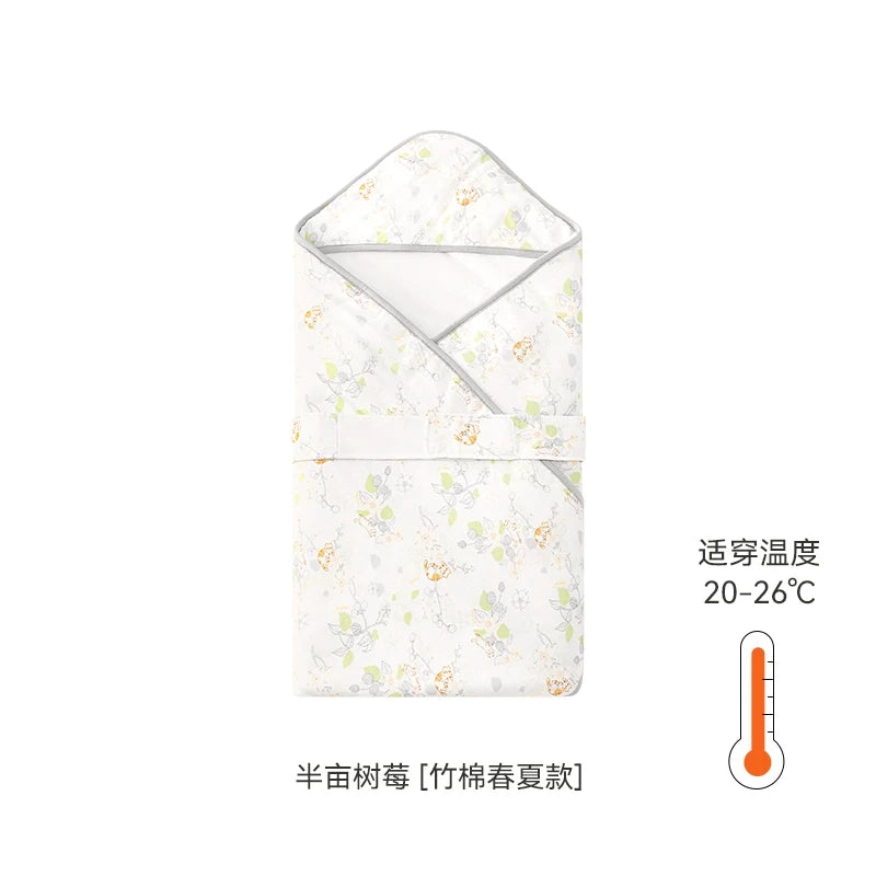 Ying's Körpə Bürünməsi Yorğanı Payız/Qış Üslubunda 5A Antibakterial Yenidoğulmuş Körpə Qış Bürünməsi Yorğanı Qalınlaşdırılmış Temperatur Sabiti Qorxuya Qarşı Bürünmə