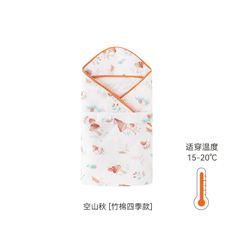 Ying's Körpə Bürünməsi Yorğanı Payız/Qış Üslubunda 5A Antibakterial Yenidoğulmuş Körpə Qış Bürünməsi Yorğanı Qalınlaşdırılmış Temperatur Sabiti Qorxuya Qarşı Bürünmə