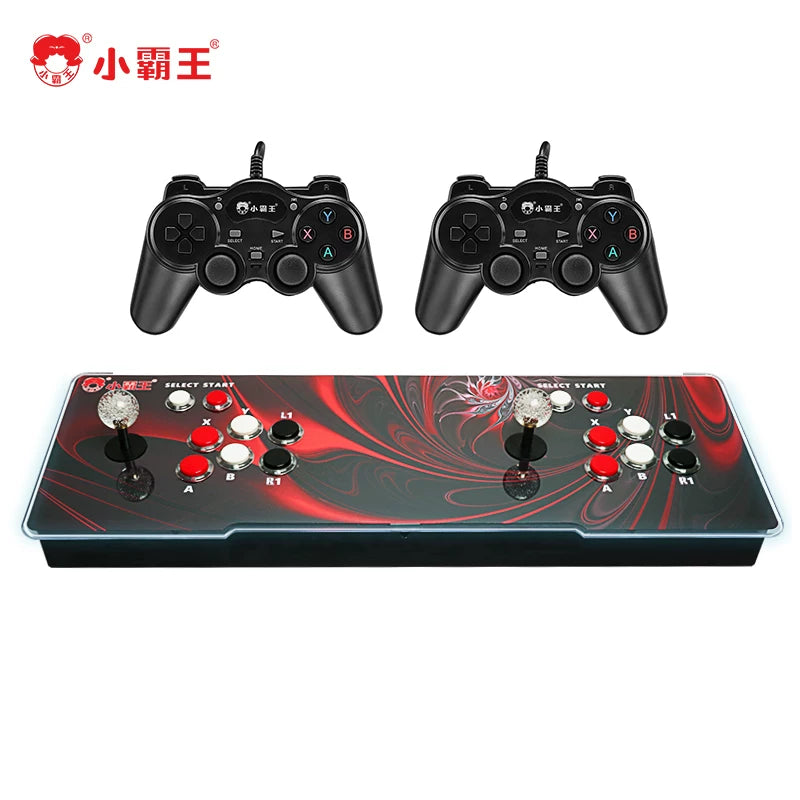 Xiaobawang D109 oyun konsolu joystik arcade ev iki oyunçu döyüş maşını, televizor sikkə ilə idarə olunan ay işığı xəzinə qutusu səyahət maşını retro oyun zalı nostalji köhnə dəbli Üç Krallıq video oyunu