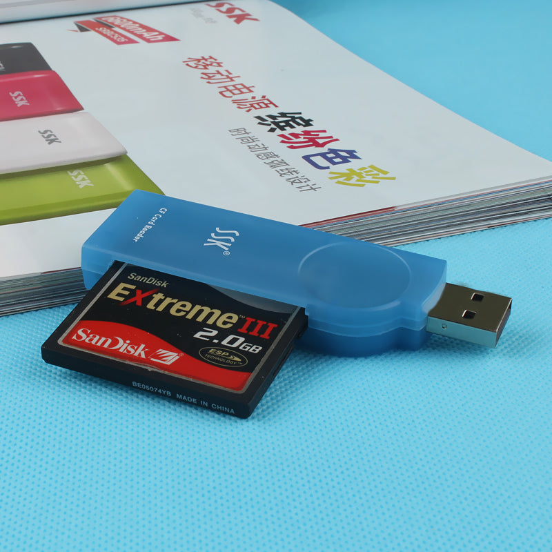SSK Biaowang USB yüksək sürətli kart oxuyucu SLR kamera CF kart xüsusi kart oxuyucu Amber SCRS028