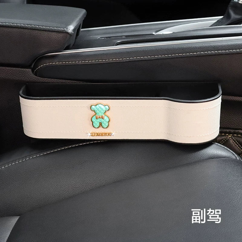 Çoxfunksiyalı Avtomobil Saxlama Qutusu, Qəşəng Yüngül lehimli Ayı Oturacaq Boşluğu Saxlama Qutusu, Tam Avtomobil Aksesuarları
