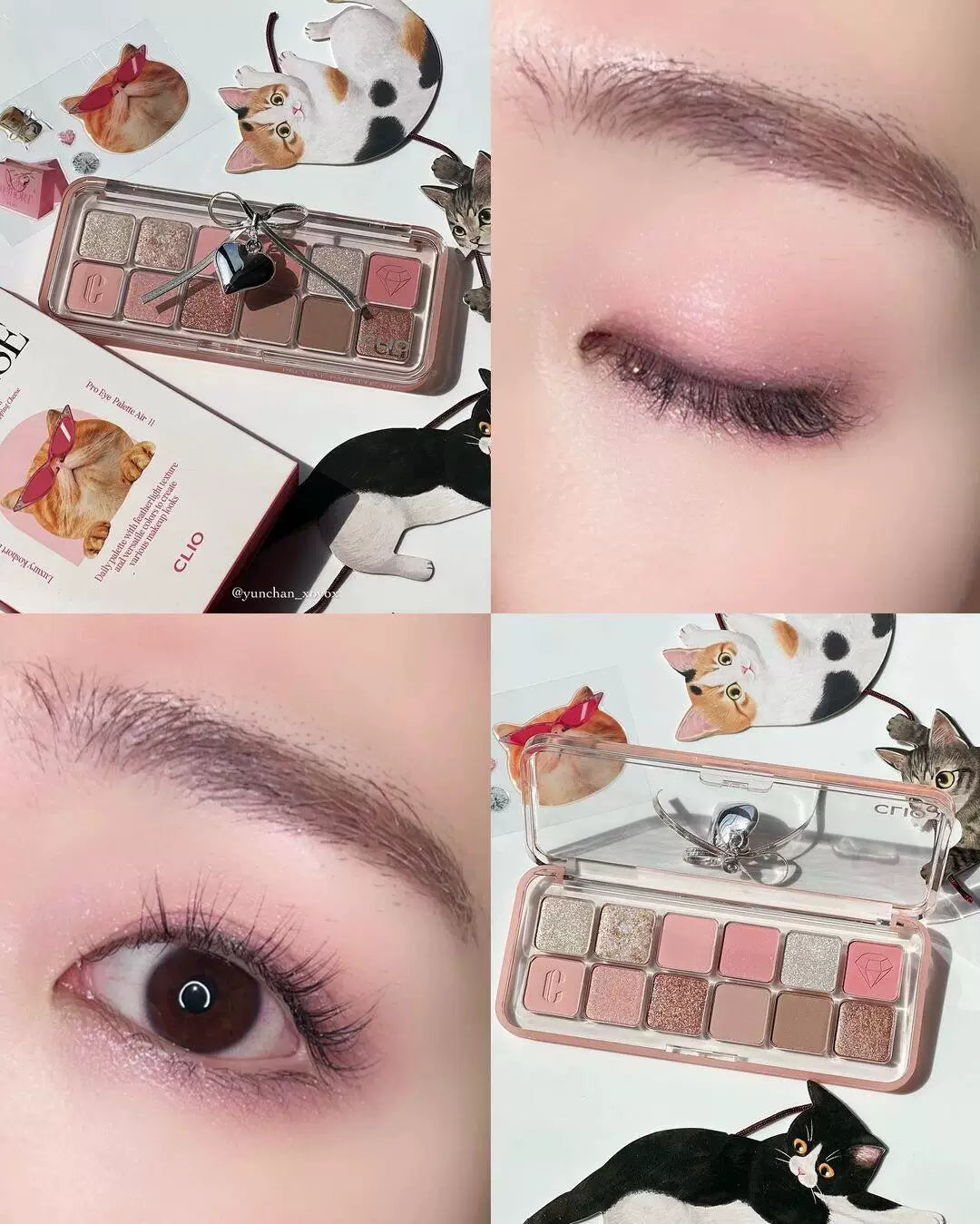 Clio Korea-nın payız/qış üçün yeni 12 rəngli göz kölgəsi palitrası, təbii torpaq tonları da daxil olmaqla, mat, parıltılı və vurğulayıcı çalarları özündə birləşdirir. (Orijinal məhsul)