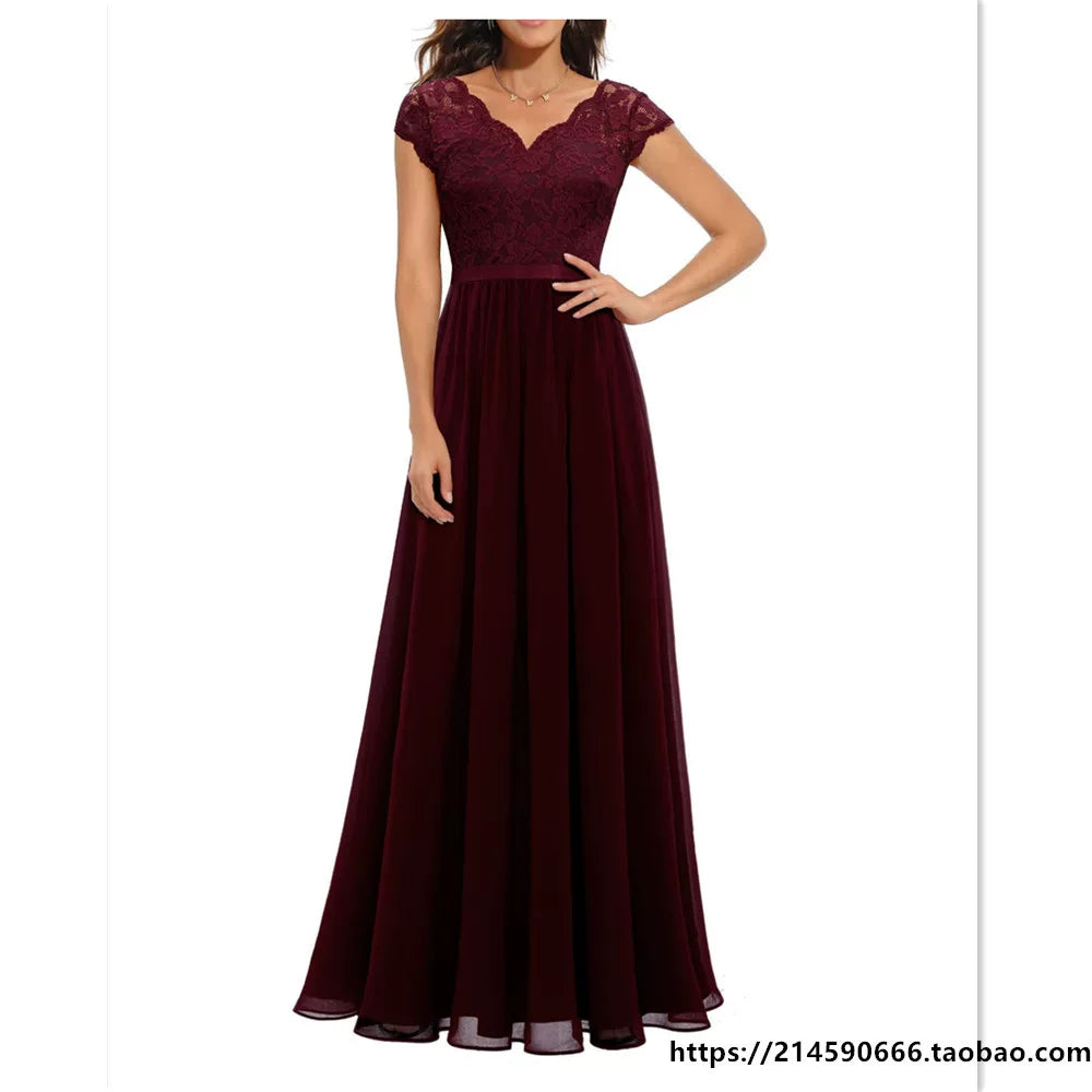 Şifon Donlar Qadınlar üçün Axşam Donu Toy Geyimi üçün Geyim