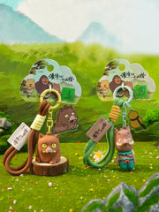 Genuine Langlang Mountain Little Monsters: Pig Devil, Featherman, Frog Spirit, Gorilla Monster, Car Keychain, Backpack Charm