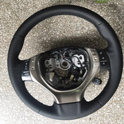 2012-2016 Lexus RX270/350/ES300/250 modelləri üçün əl ilə tikilmiş sükan örtükləri, üst dənəli mal dərisindən hazırlanmışdır.