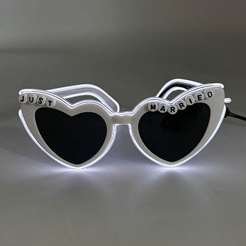 LED Newlywed Glasses Wedding Party Bridal Shower Bride T