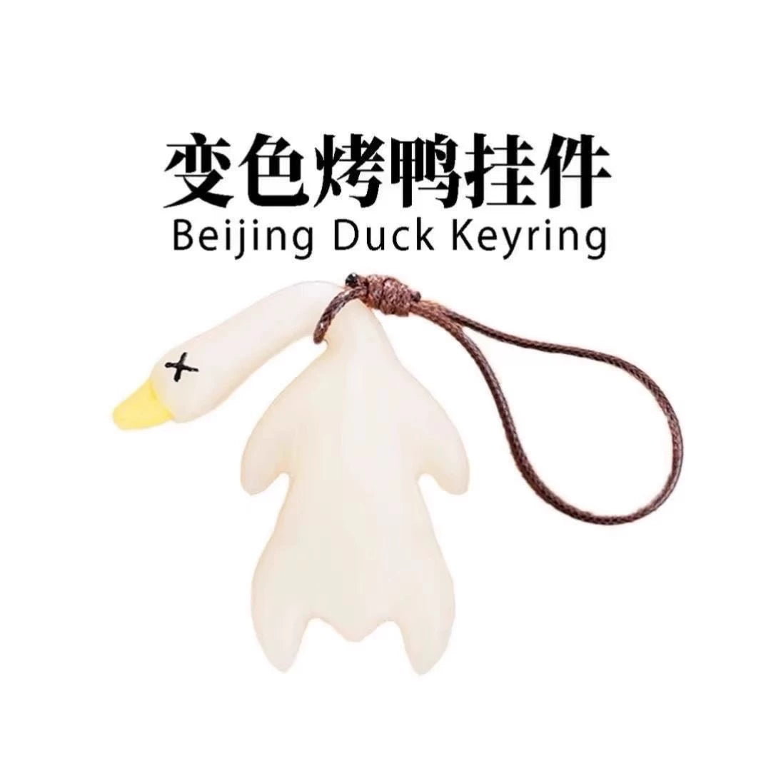 2025 Yeni Rəng Dəyişən Pekin Rəngini Dəyişən Qovrulmuş Ördək Asma İşığı UV İşıqlı Rəngi Dəyişən Qızardılmış Ördək Günəşdən Dayanan Ördək