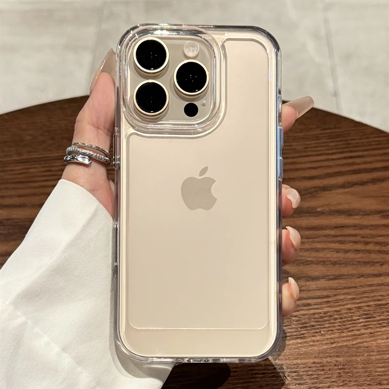 Apple 16promax mobil telefon qutusu üçün uyğundur yüksək şəffaf akril iphone17 yeni model 15pro şəffaf 14pro yüksək səviyyəli 13 hər şey daxil düşməyə qarşı 12 kişi və qadın 11 ultra nazik plus silikon qutu