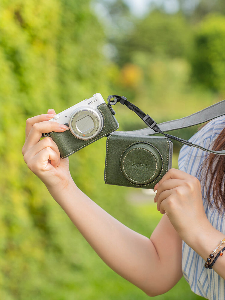 Sony ZV1M2 kamera çantası üçün uyğundur zv1 mikro tək ZV1F qoruyucu qabıq ikinci nəsil əsas dəri çanta lanyard aksesuarları portativ