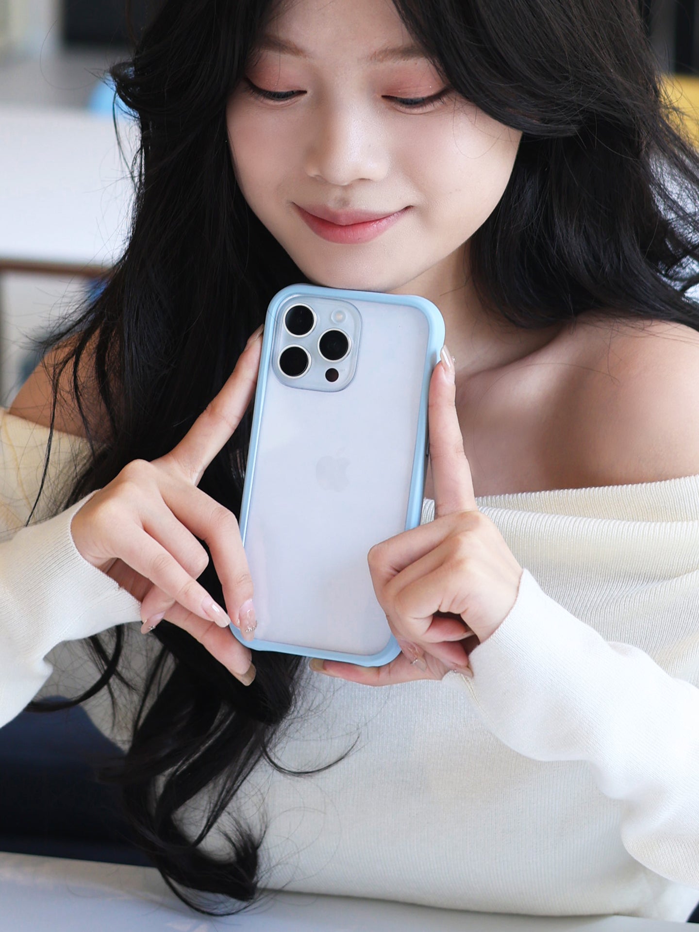 [Ju Jingyi və Chen Duling ilə eyni üslub] FUNNYRICH iPhone17ProMax mobil telefon qutusu üçün uyğun olan yeni maye silikon şəffaf əsas qabıq Apple 16 qoruyucu örtük hava maqnit stend 15