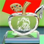 Alaşımlı At Uğur Avtomobil Ornamentləri Yeni Beş Ulduzlu Qırmızı Bayraq Dekorasiyası Avtomobil Kristal Alma Aromaterapiya Oturacaq Dekorasiyası