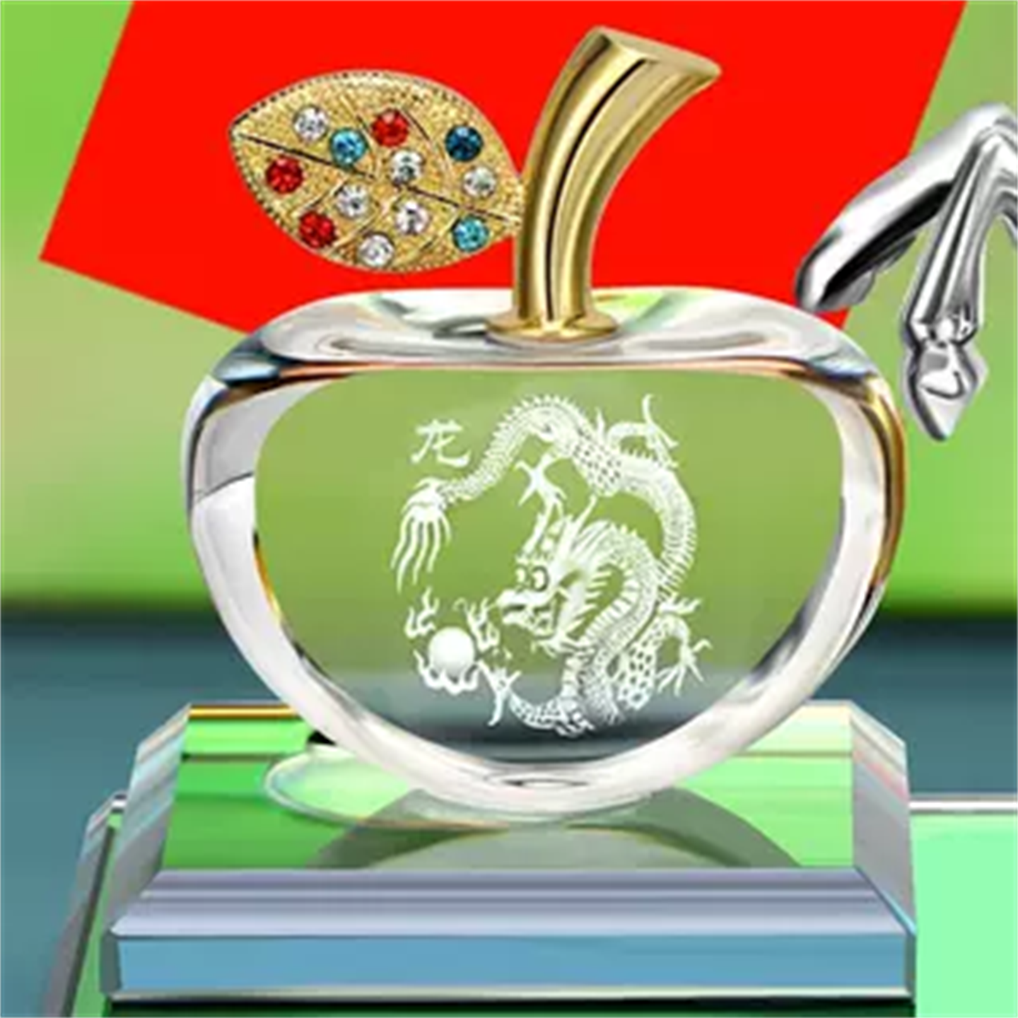 Alaşımlı At Uğur Avtomobil Ornamentləri Yeni Beş Ulduzlu Qırmızı Bayraq Dekorasiyası Avtomobil Kristal Alma Aromaterapiya Oturacaq Dekorasiyası