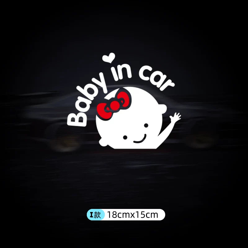 Avtomobildəki körpə stikerləri, avtomobildəki körpələr və uşaqlar üçün xəbərdarlıq stikerləri.