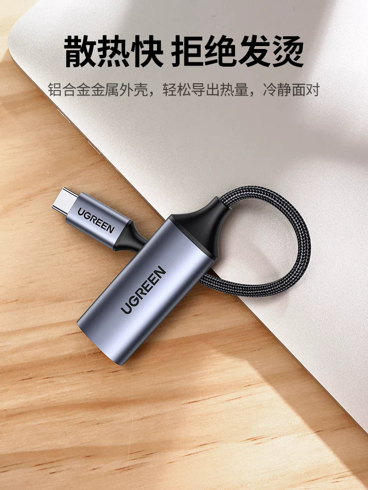 Greenlink typec-dən hdmi-yə çevirmə kabeli 4k yüksək dəqiqlikli noutbuk ekranı proyeksiya kabeli usb-c-dən hdmi cib telefonuna televizora eyni ekran çevirmə başlığı Thunderbolt 3-dən hdmi monitor adapterinə fiş