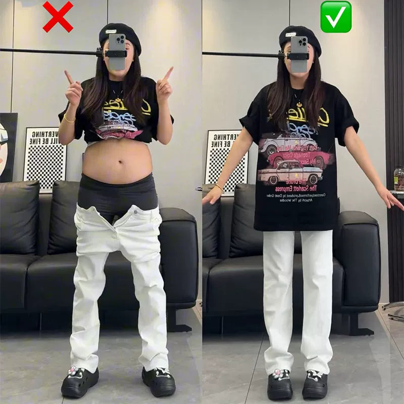 Qadınlar üçün armud formalı, incə, düz ayaqlı cins şalvar, yeni payız modası, böyük ölçü, yüksək belli, arıqladıcı, qara şalvar, əlavə uzun.