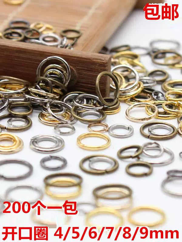 210 4/5/6 mm açıq üzük düz üzük diy əl işi zərgərlik aksesuarları material boyunbağı bilərzik zəncir interfeysi
