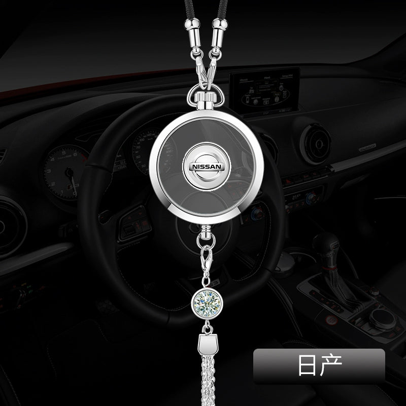 Avtomobil Ətri Avtomobil Asma Metal Qoruyucu Talisman Asma Dekorasiya Yüksək səviyyəli Avtomobil Loqosu Avtomobil Asma Efir Yağı Aromaterapiya Kulonu