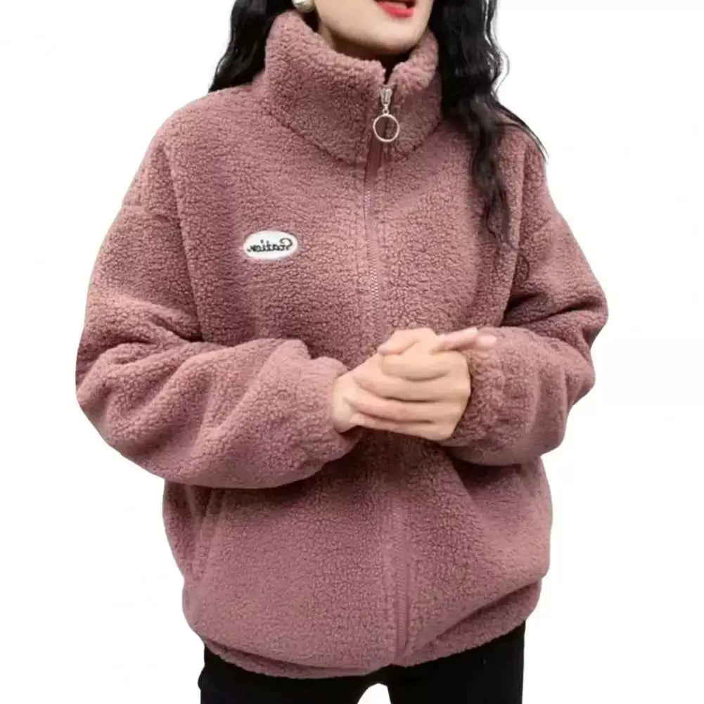 Qadınlar üçün qış yun örtüklü gödəkçə