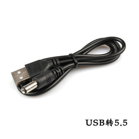 Dairəvi deşikli şarj cihazı kabel masa lampası fan dəyirmi başlı elektrik kabeli usb-dən dc5.5/3.5/2.5MM enerji məlumat kabeli
