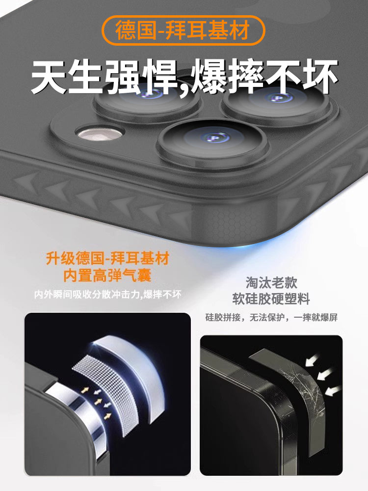 iPhone16Pro mobil telefon qutusu üçün uyğun çılpaq metal hiss yeni magsafe maqnit Apple 17 istilik yayan şəffaf lens tam paket 14promax düşməyə qarşı örtük 13 ultra nazik 15plus yüksək səviyyəli hiss 12