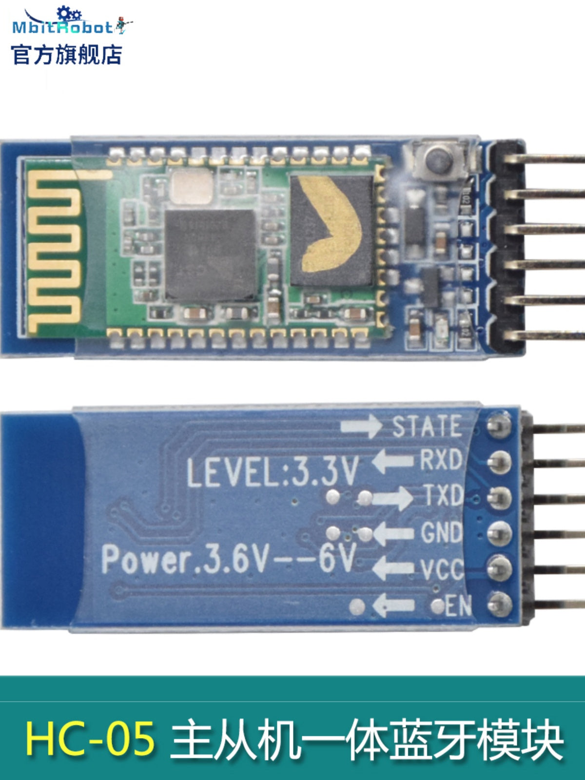 HC-05/HC-0/HC-08 Bluetooth modulu BLE 4.0 master-slave inteqrasiya olunmuş DIY simsiz serial rabitə şəffaf ötürücü