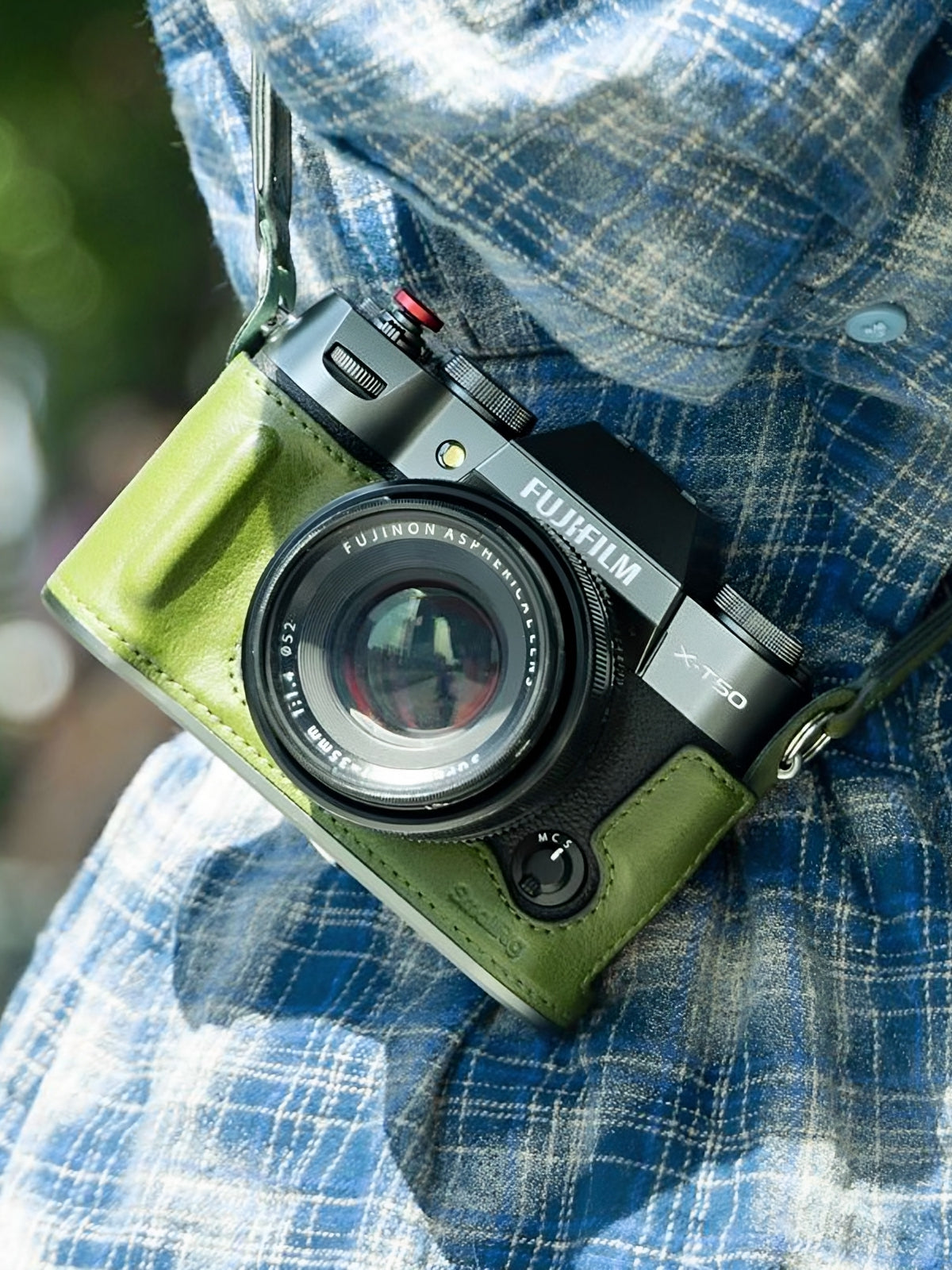 SmallRig Smog Fuji XT50 taxta saplı dovşan qəfəsi X100VI yarım paket qoruyucu dəri qutu üçün uyğundur