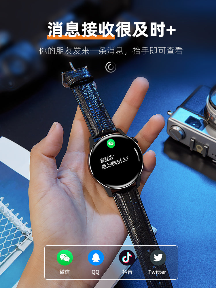 Kişi Ağıllı Saat 2025 Ürək dərəcəsi Yuxu Bluetooth Telefon Çoxfunksiyalı Sağlam Qaçış İdman Qolbaq Mexanik