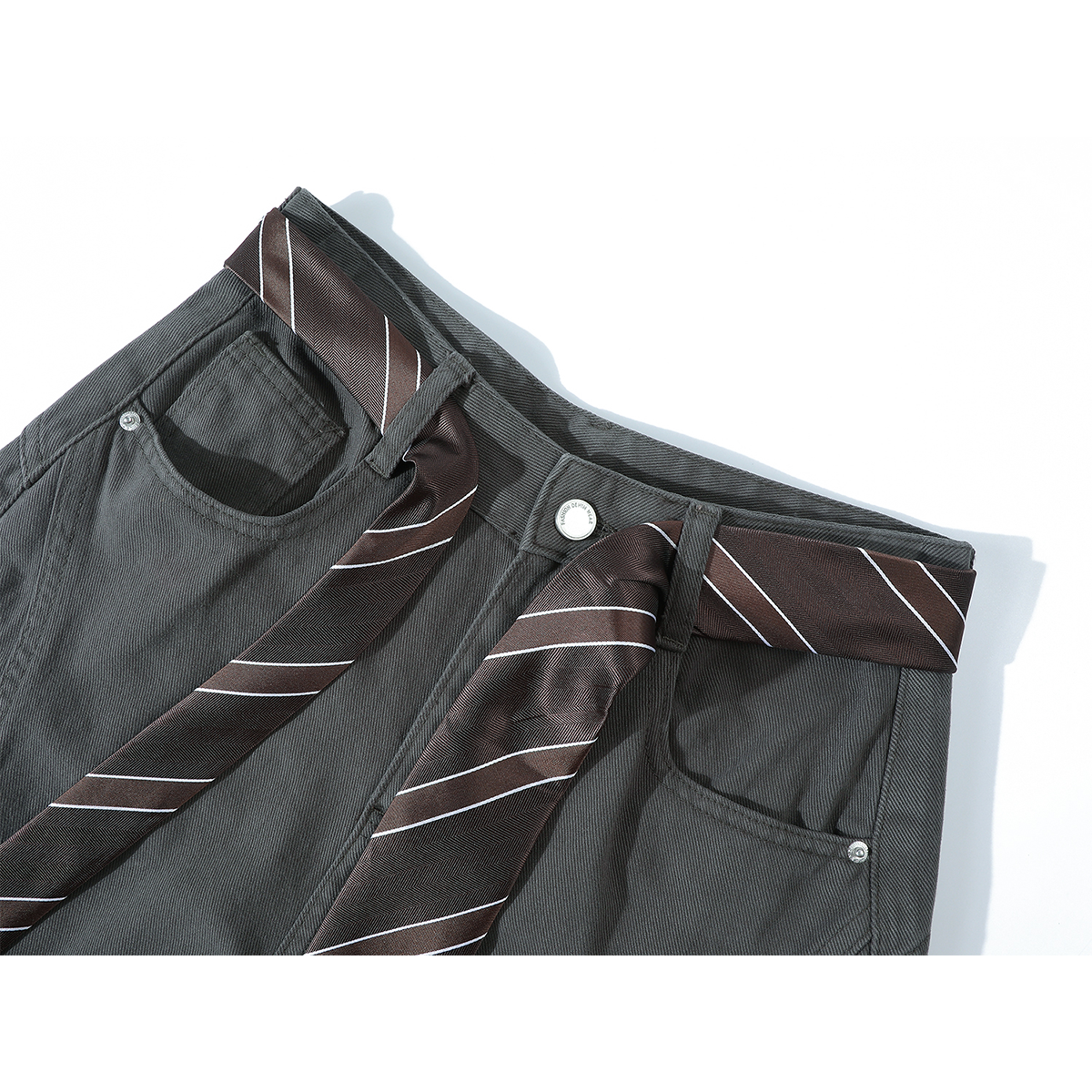 Chorlisa Amerika Retro Geniş Ayaqlı Yük Şalvarı Qadınlar üçün 2026 Yaz/Payız Yeni Stil Yüksək Belli Düz Ayaqlı Cins Şalvar