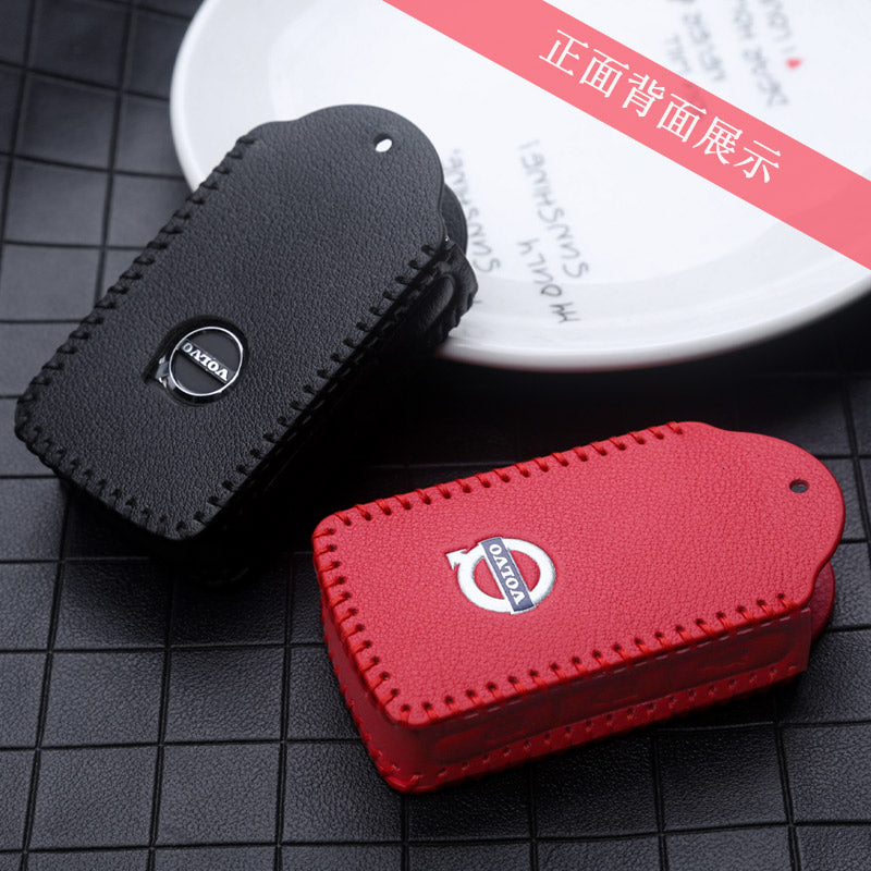 2026 Volvo genuine leather key cover for S90, XC60, S60, XC40, XC90, V60 and V90 key chains/bags.