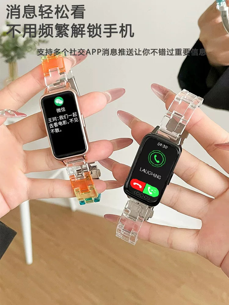 Qadınlar üçün Huaqiangbei ağıllı saatı, qan şəkərini, qan təzyiqini, çalışan təzyiqi ölçən, brend mobil telefonlar üçün uyğundur, Bluetooth zəngi, idman qolbağı
