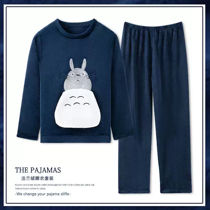 cütlük pijama dəsti qış qadın kişilər pijama ev geyimləri pijama