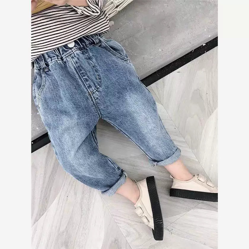 jeans körpə uşaq geyimləri oğlan qız oğlanlar uşaq şalvar gilrs