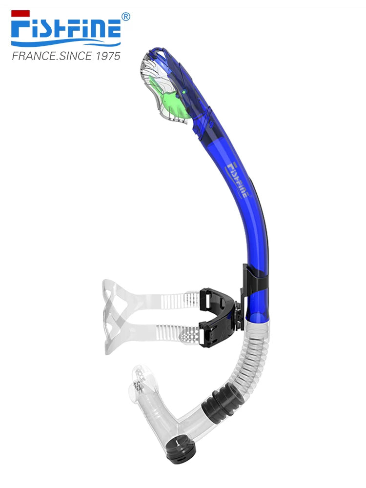 Fransız pulsuz üzgüçülük məşqi ön respirator avadanlığı dərin snorkeling Sambo sualtı dalğıc tam quru nəfəs borusu