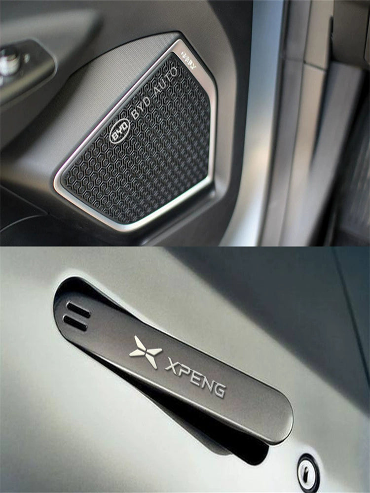 Metal Avtomobil Etiketləri 3D Üçölçülü Etiketlər Avtomobil Loqosu Mərkəzi İdarəetmə Pəncərəsi Avtomobil Daxili Dizayn Modifikasiyası Qəşəng Yaradıcı Dekorativ Etiketlər Neytral