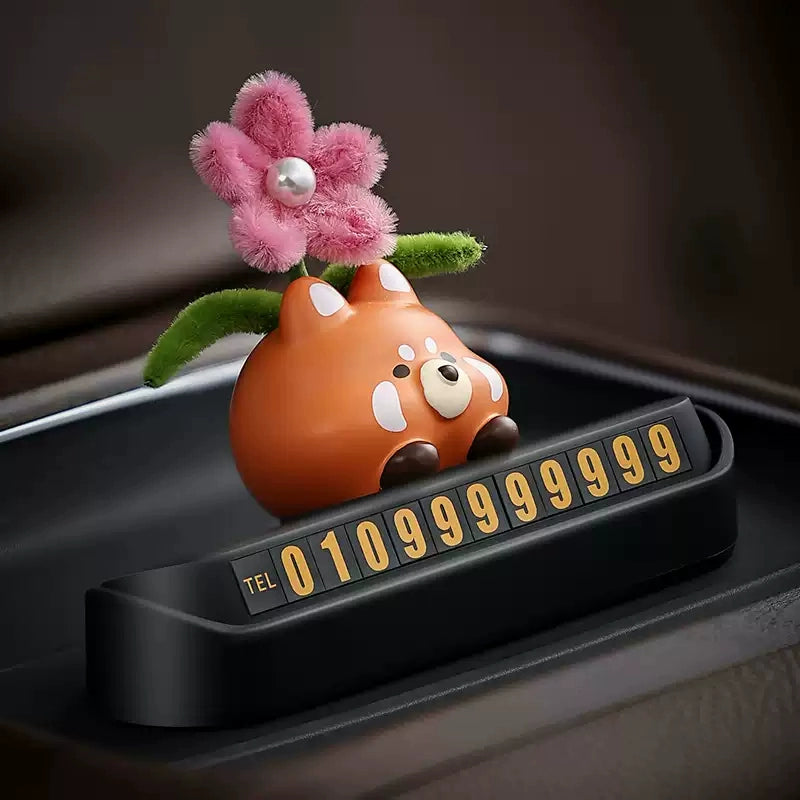 Elf Avtomobil Müvəqqəti Dayanacaq İşarəsi Avtomobil Avtomobil Hərəkət edən Telefon Nömrəsi İşarəsi Sevimli İnteryer Qızlar üçün Dekorasiya Təchizatları