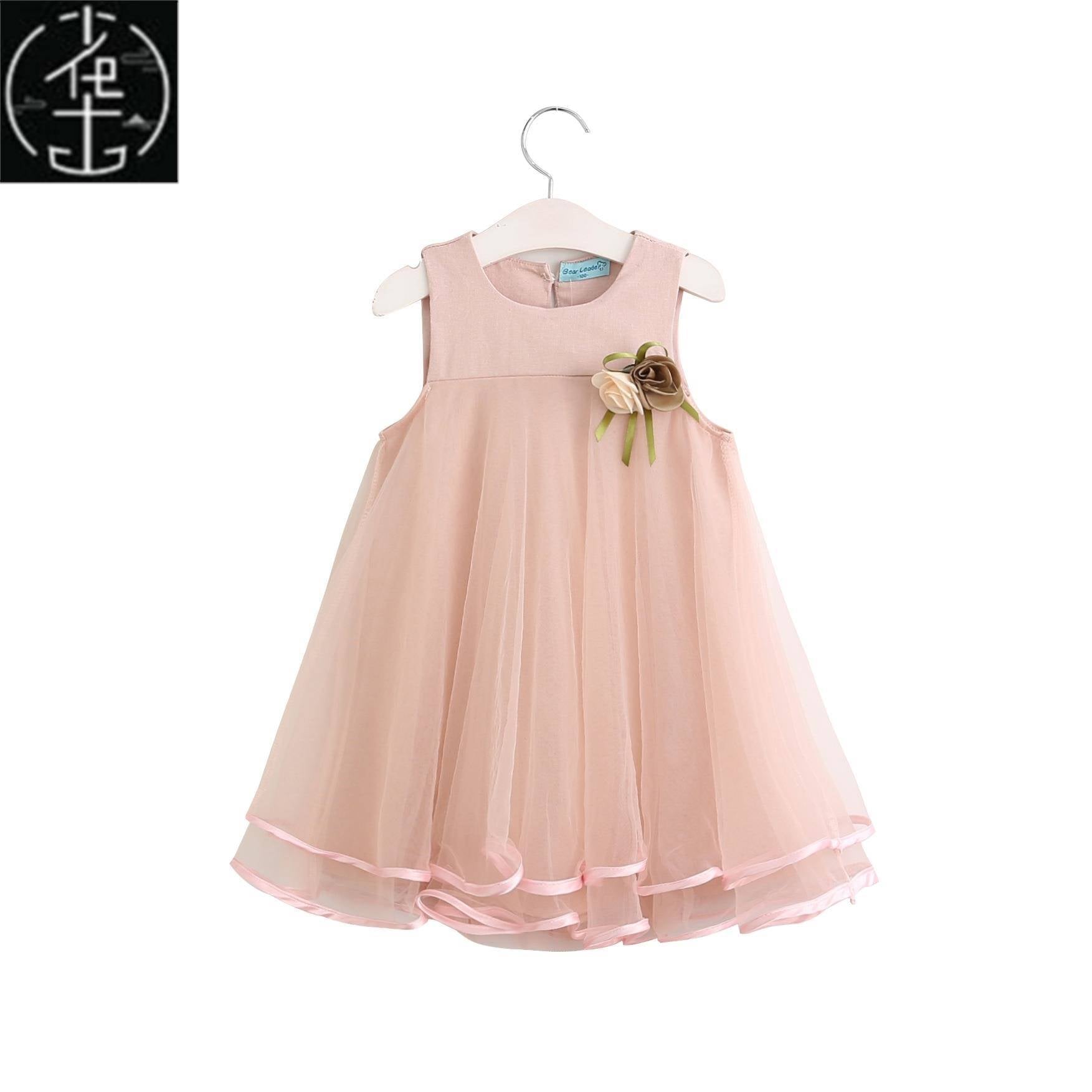 Körpə Qızlar üçün Ad Günü Tutu Donu Uşaqlar üçün Yay Geyimləri